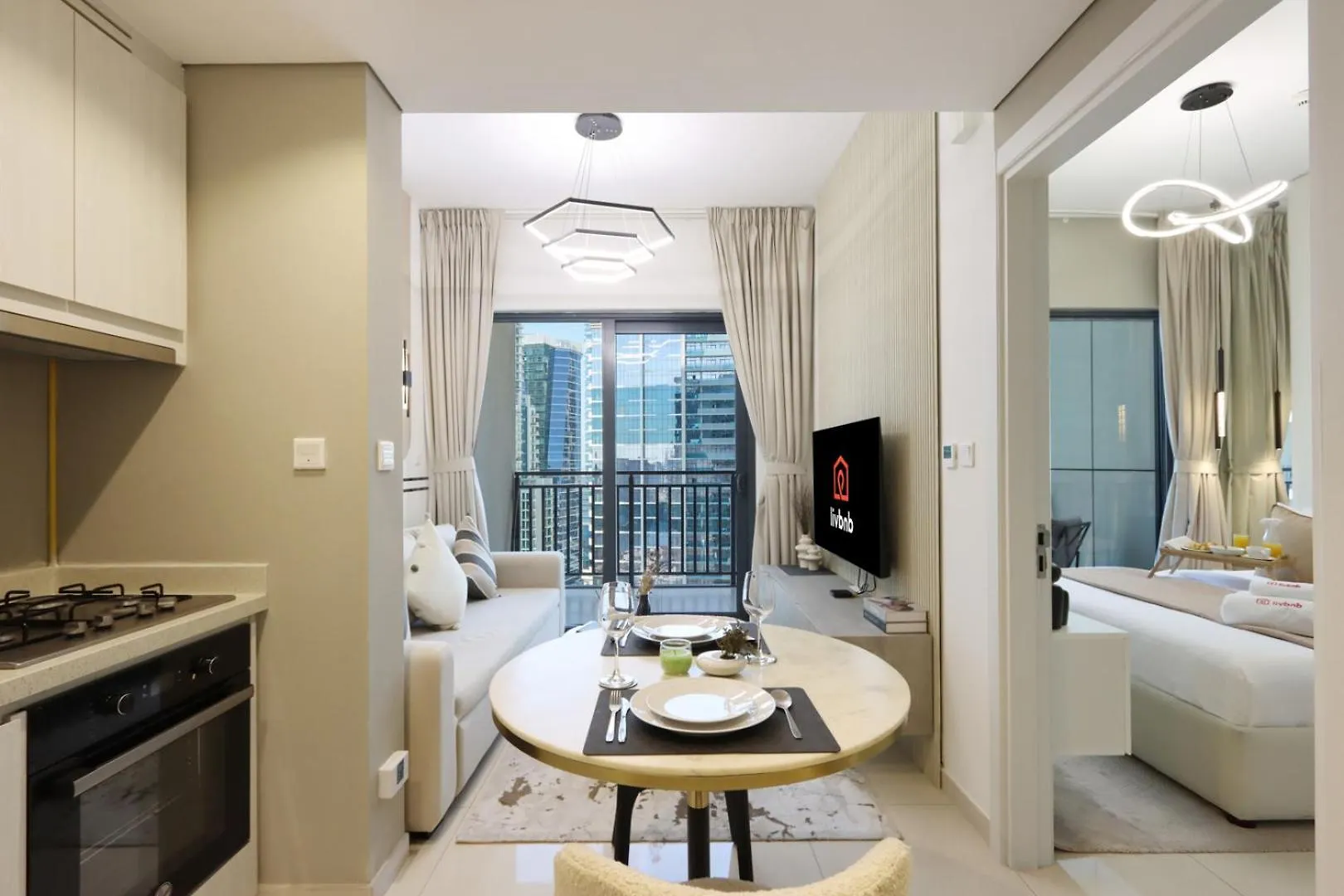 Daire Livbnb-1B Urban Serenity With Private Balcony Dubai